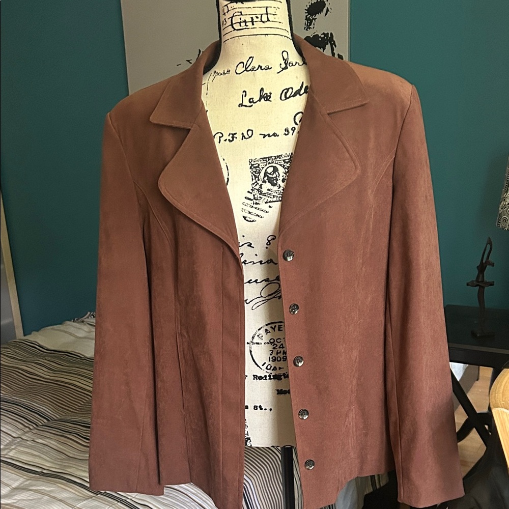 Karen Scott Brown Women's Blazer